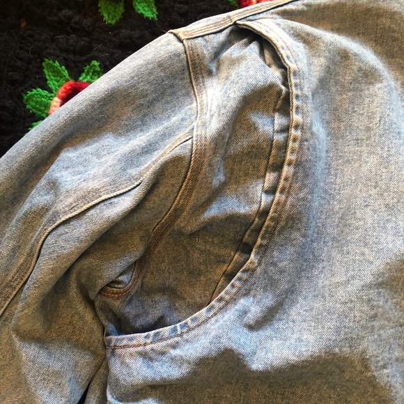 Warm Lined Denim Jacket Medium - Picture 7 of 8